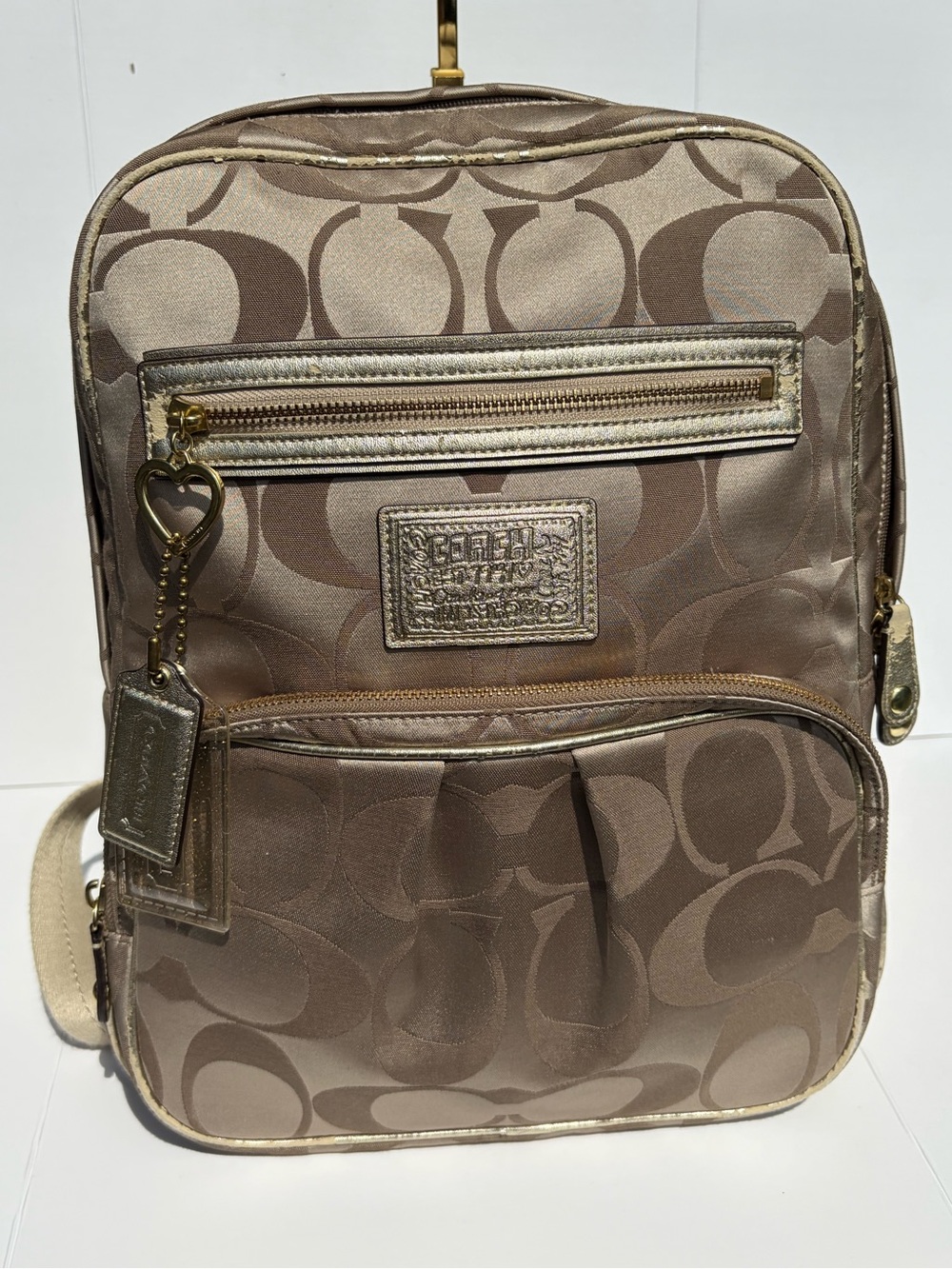 Vintage Coach Poppy Signature Backpack